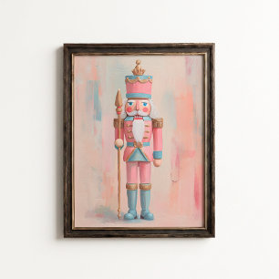 Poster Cartaz de quebra-nozes rosa pastel - Arte de pared
