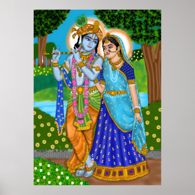 Poster Cartaz de Radha Krishna (Frente)