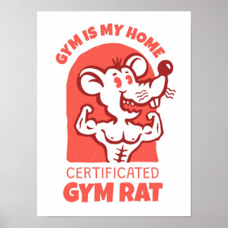 Poster Cartaz de Ratos de Academia. Arte de Parede de Tre