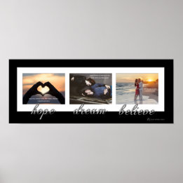 Poster Cartaz de Recém-Casados Esperança, Sonho, Acredite