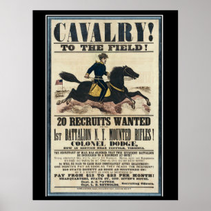 Poster Cartaz de Recrutamento da União Guerra Civil