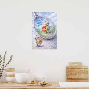 Poster Cartaz de Reflexão de Robô Caprichoso