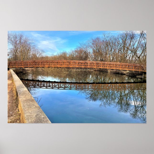 Poster Cartaz de Reflexo da Ponte (Frente)