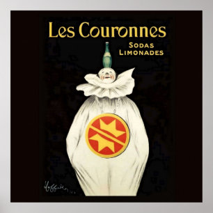 Poster Cartaz de Refrigerante Crowns de Leonetto Cappiell