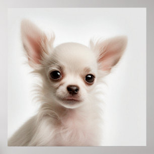 Poster Cartaz de retrato de cachorro Chihuahua fofo