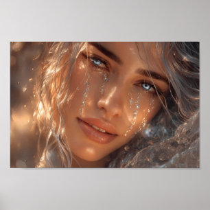 Poster Cartaz de retrato do sonho de lágrima celestial