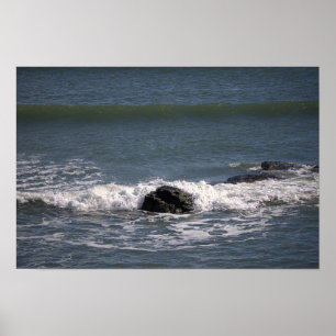 Poster Cartaz de Rochas no Oceano