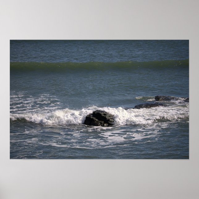 Poster Cartaz de Rochas no Oceano (Frente)