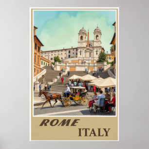 Poster Cartaz de Roma, Itália