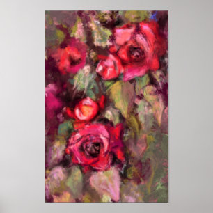 Poster Cartaz de Rosas Vermelhas