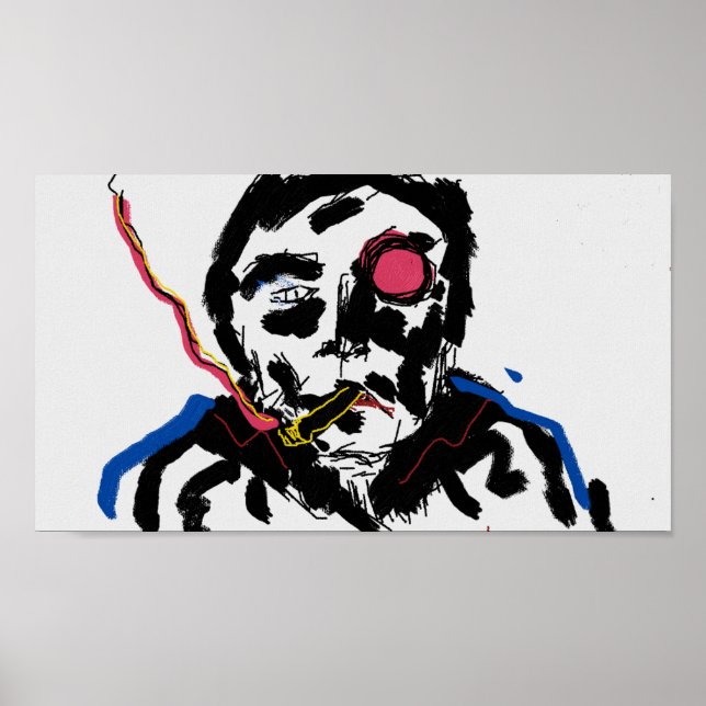 Pôster Cartaz de rosto humano (Frente)