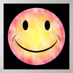 Poster Cartaz de Rosto Tie Dye