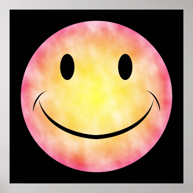 Poster Cartaz de Rosto Tie Dye (Frente)