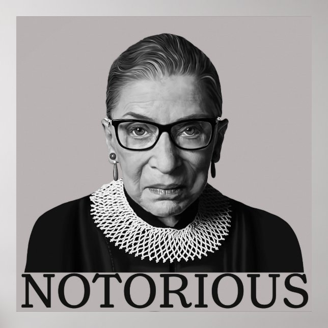 Poster Cartaz de Ruth Bader Ginsburg (Frente)