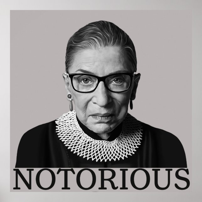 Poster Cartaz de Ruth Bader Ginsburg (Frente)