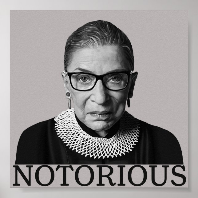 Poster Cartaz de Ruth Bader Ginsburg (Frente)