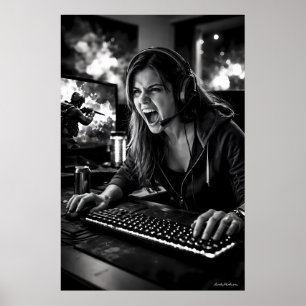 Poster Cartaz de Sala de Jogo de Explosão de Estresse Mon