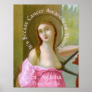 Poster Cartaz de Santa Ágata Rosa (M 003)