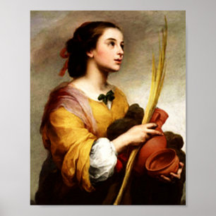 Poster Cartaz de Santa Justa por Murillo
