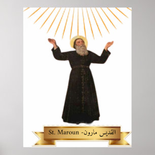 Poster Cartaz de São Maroun - Maron ( القديس مارون )
