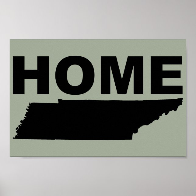 Pôster Cartaz de Sinal de Tennessee Longe de Casa (Frente)