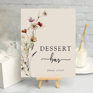 Poster Cartaz de Sobremesa Floral Boho