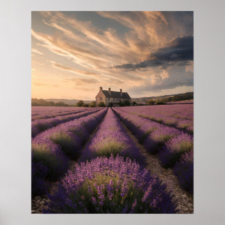 Poster Cartaz de Sonhos de Lavanda da Provença