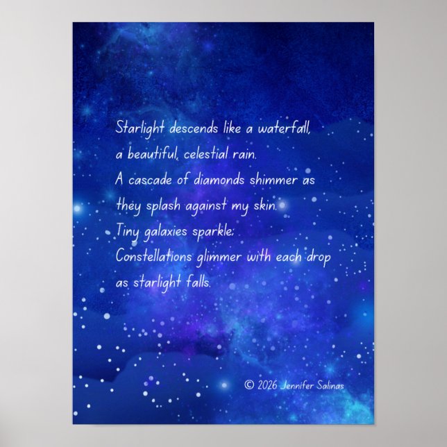 Poster Cartaz de Starlight Falls (Frente)