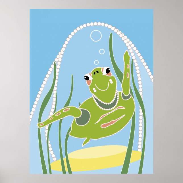Poster Cartaz de Tartaruga da Moda (Frente)