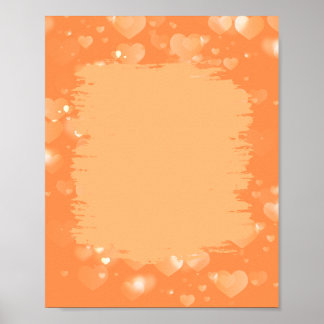 Poster Cartaz de Tema Laranja