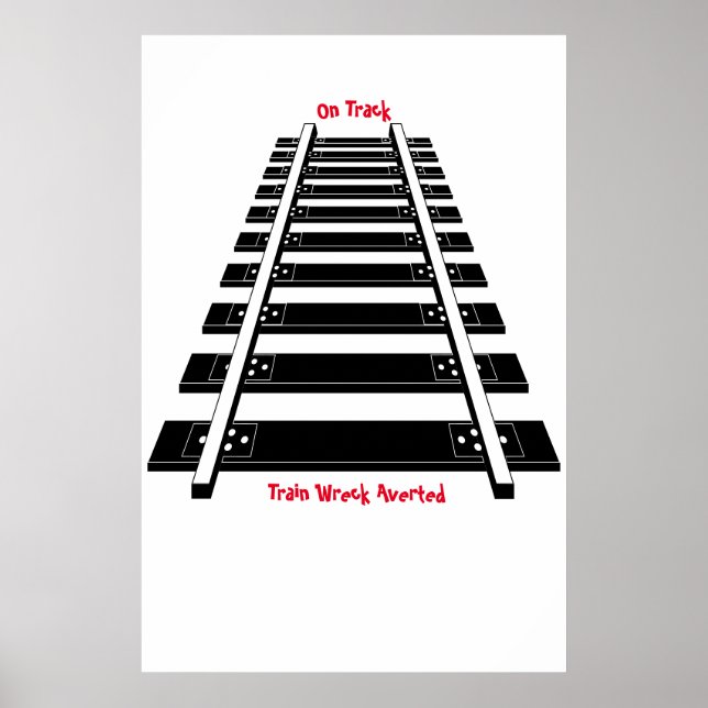Poster Cartaz de Trilhos de Trem (Frente)