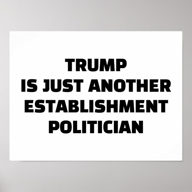 Poster Cartaz de Trump (Frente)
