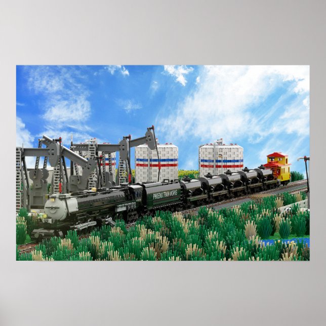 Poster Cartaz de um Modelo de Locomotiva Big Boy (Frente)
