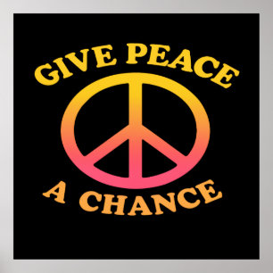 Poster Cartaz 'Dê uma Chance à Paz'
