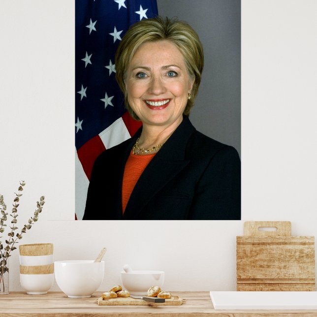 Poster Cartaz de valor de Hillary Clinton em papel (Cozinha)