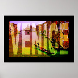 Poster cartaz de veneza itália