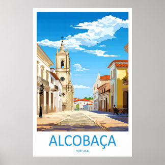 Poster Cartaz de Viagem Antigo Alcobaa Parque Nacional de