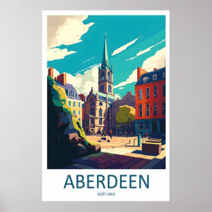 Poster Cartaz de Viagem Antigo de Aberdeen Parque Naciona