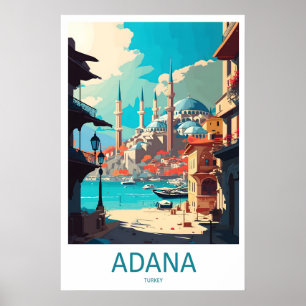 Poster Cartaz de Viagem Antigo de Adana Parque Nacional d