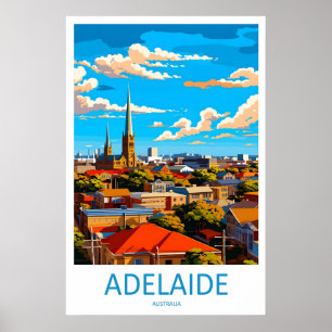 Poster Cartaz de Viagem Antigo de Adelaide Parque Naciona
