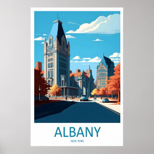 Poster Cartaz de Viagem Antigo de Albany Parque Nacional 