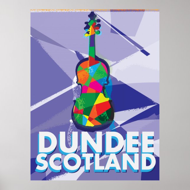 Pôster Cartaz de viagem antigo de Dundee (Frente)