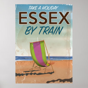Pôster Cartaz de viagem antigo de Essex, Reino Unido