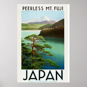 Poster Cartaz de Viagem Antigo do Japão dos Anos 1930