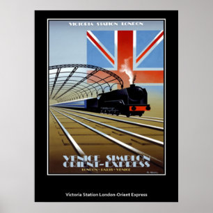 Poster Cartaz de Viagem Antigo Expresso do Oriente