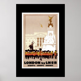 Pôster Cartaz de Viagem Antigo Londres