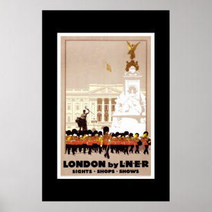 Pôster Cartaz de Viagem Antigo Londres