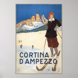 Poster Cartaz de Viagem Antigo Milano Itália