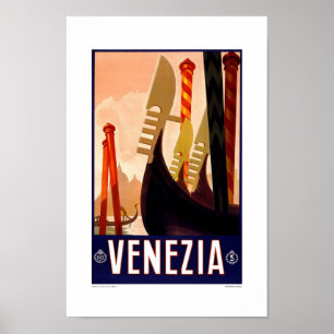 Pôster Cartaz de Viagem Antigo Veneza 2