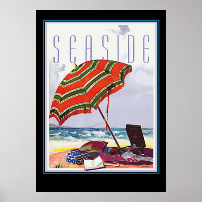Pôster cartaz de viagem Art Deco AU 4 (Frente)